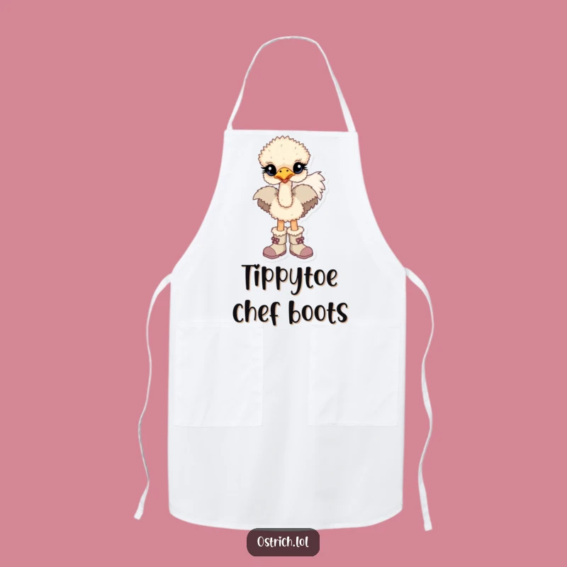 Funny Baby Ostrich Boots Apron - Kitchen Fun Gift