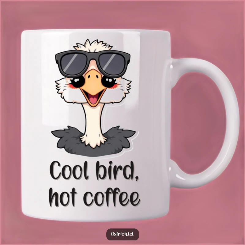 Funny Ostrich Shades Mug: Hilarious Sunglasses Ostrich Gift for the Coolest People