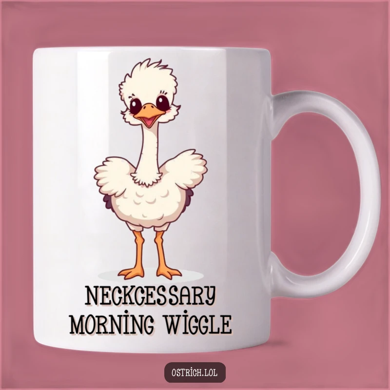 Funny Ostrich Dancing Mug: Hilarious Pet Gift for Animal Lovers