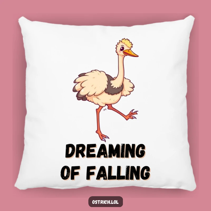 Funny Ostrich Trip Pillow: Cozy Comfort with a Comical Touch