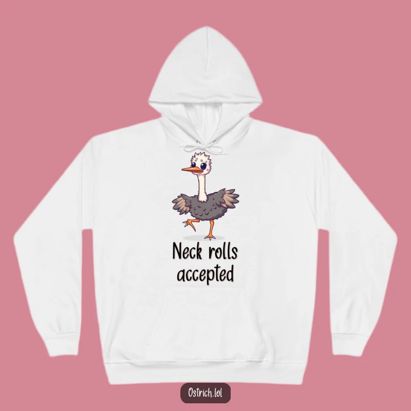 Funny Ostrich Happy Jig Hoodie: Cozy and Hilarious Bird Gift for Dancers