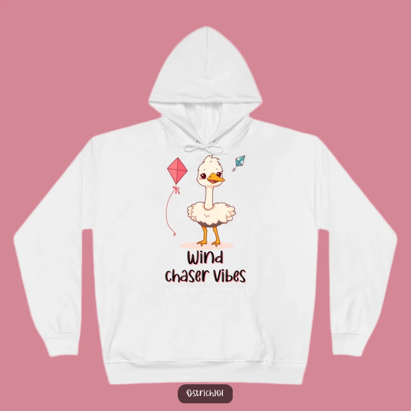 Funny Ostrich Kite Flyer Hoodie: Cozy and Hilarious Bird Gift