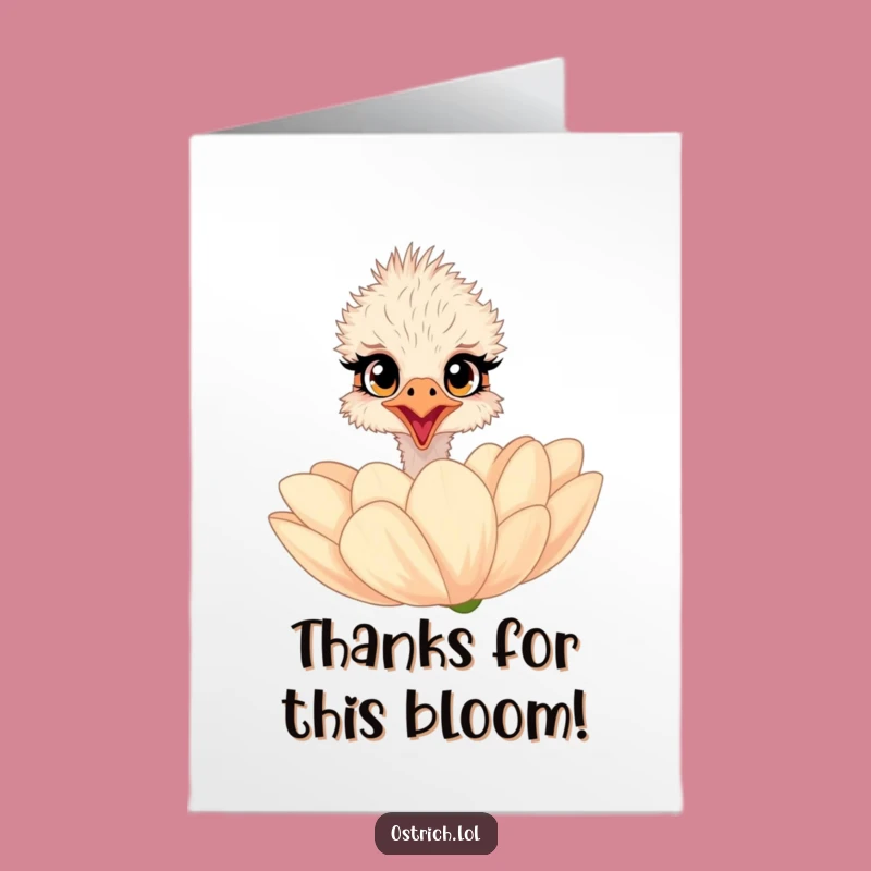 Free Printable Ostrich Thank You Card: A Surprising Amount of Thanks