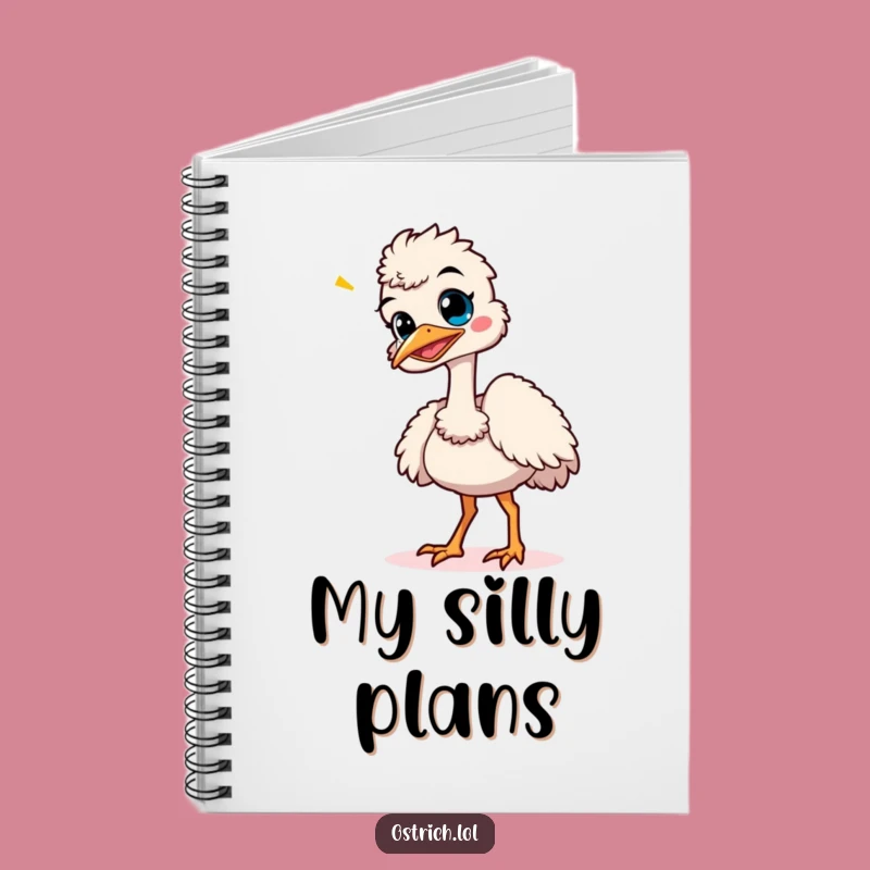 Funny Giggling Ostrich Dance Notebook - Hilarious Journal for Happy Dancers