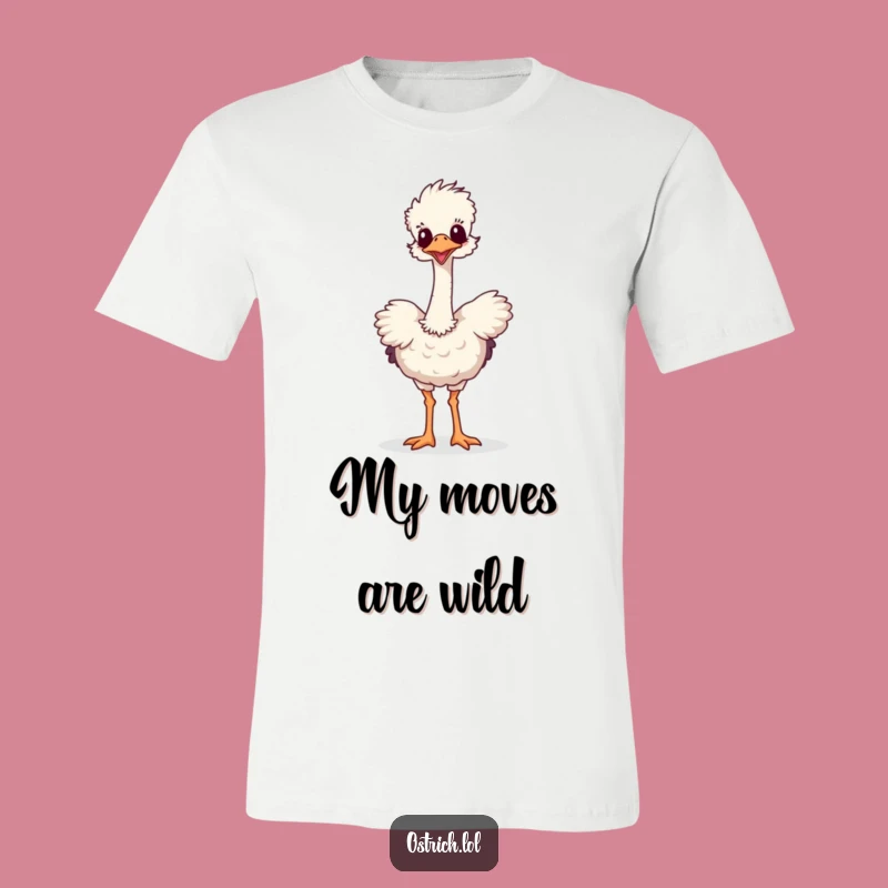 Funny Ostrich Dance Tee: Playful Animal Shirt, Perfect Funny Gift