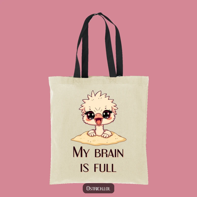 Funny Ostrich Head in Sand Tote Bag - Hilarious & Practical Bag