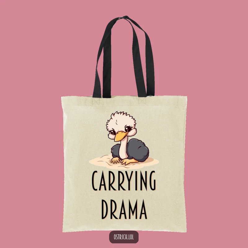 Funny Ostrich Retreat Tote Bag - Carry Your Humor