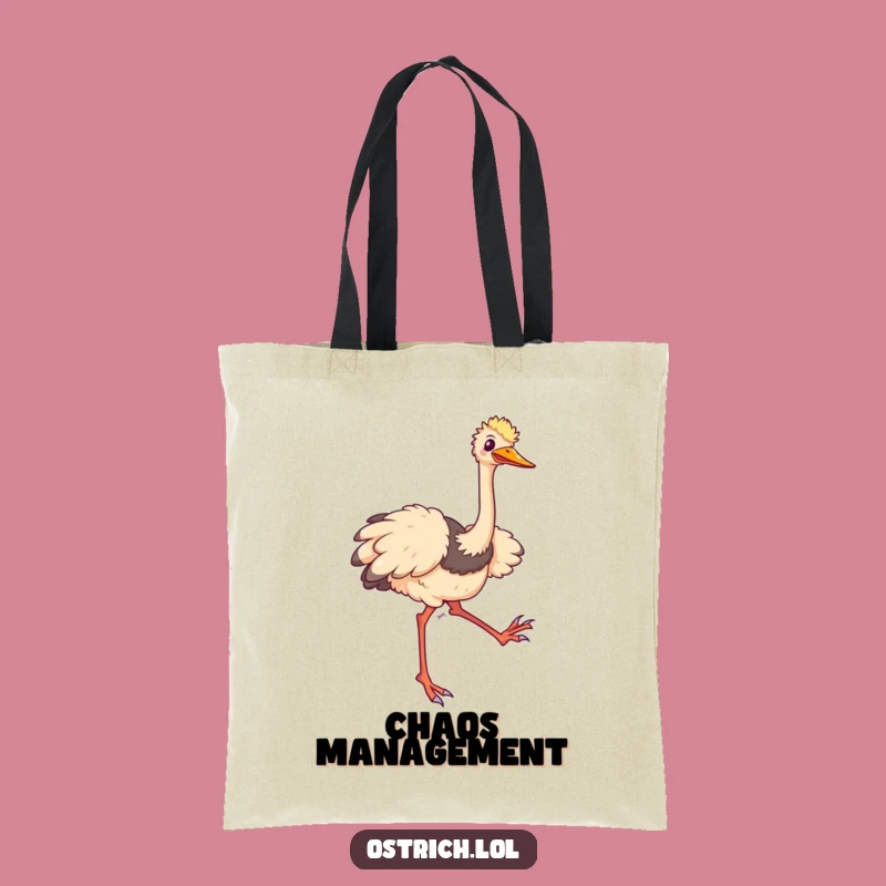 Funny Ostrich Trip Tote Bag: Carry Your Laughs Around