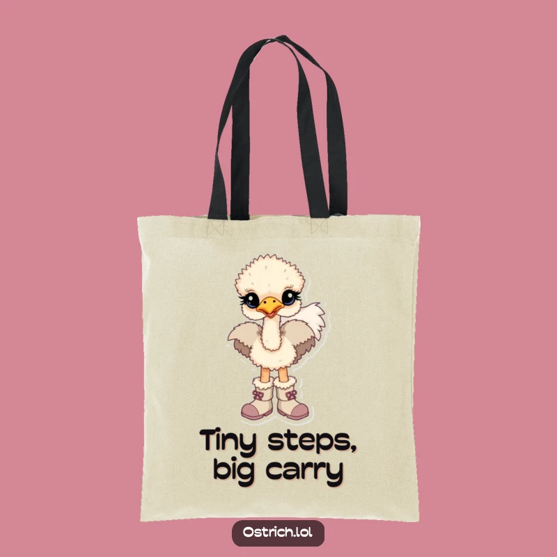 Funny Baby Ostrich Boots Tote Bag - Carry Your Fun Around